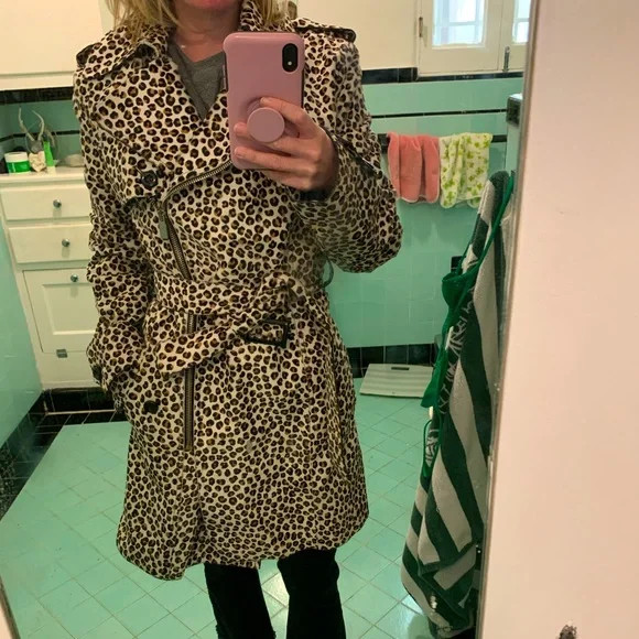 Michael Kors Collection Calf Hair Trench